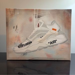 Oliver Gal x Nike Hurache Off White Canvas Print